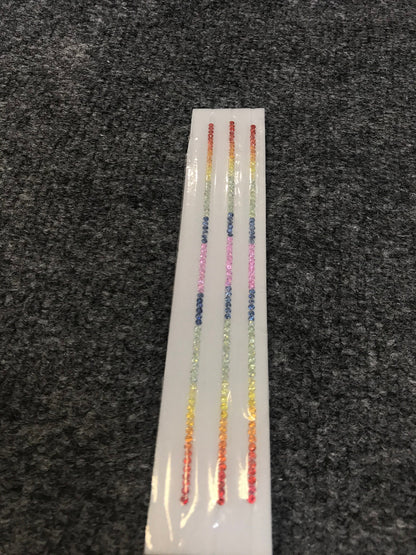 2.5mm rainbow sapphire bracelet set, 70pc, photo 3