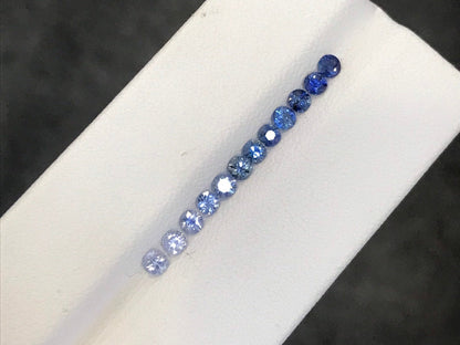 2.7mm blue sapphire round ring, gradient, photo 2