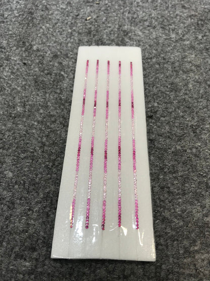 2mm pink sapphire round bracelet, photo 1