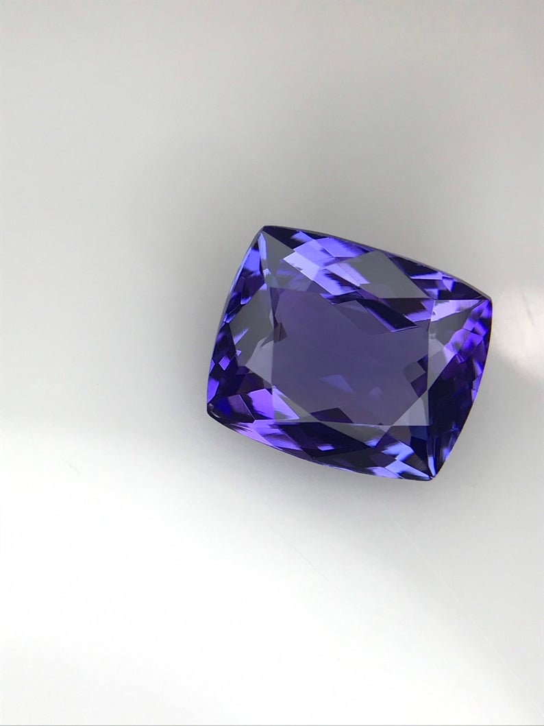 Natural Tanzanite 2.80carats Long Cushion Cut Violet Blue Excellent Cut Good Color December Birthstone Lt# 6