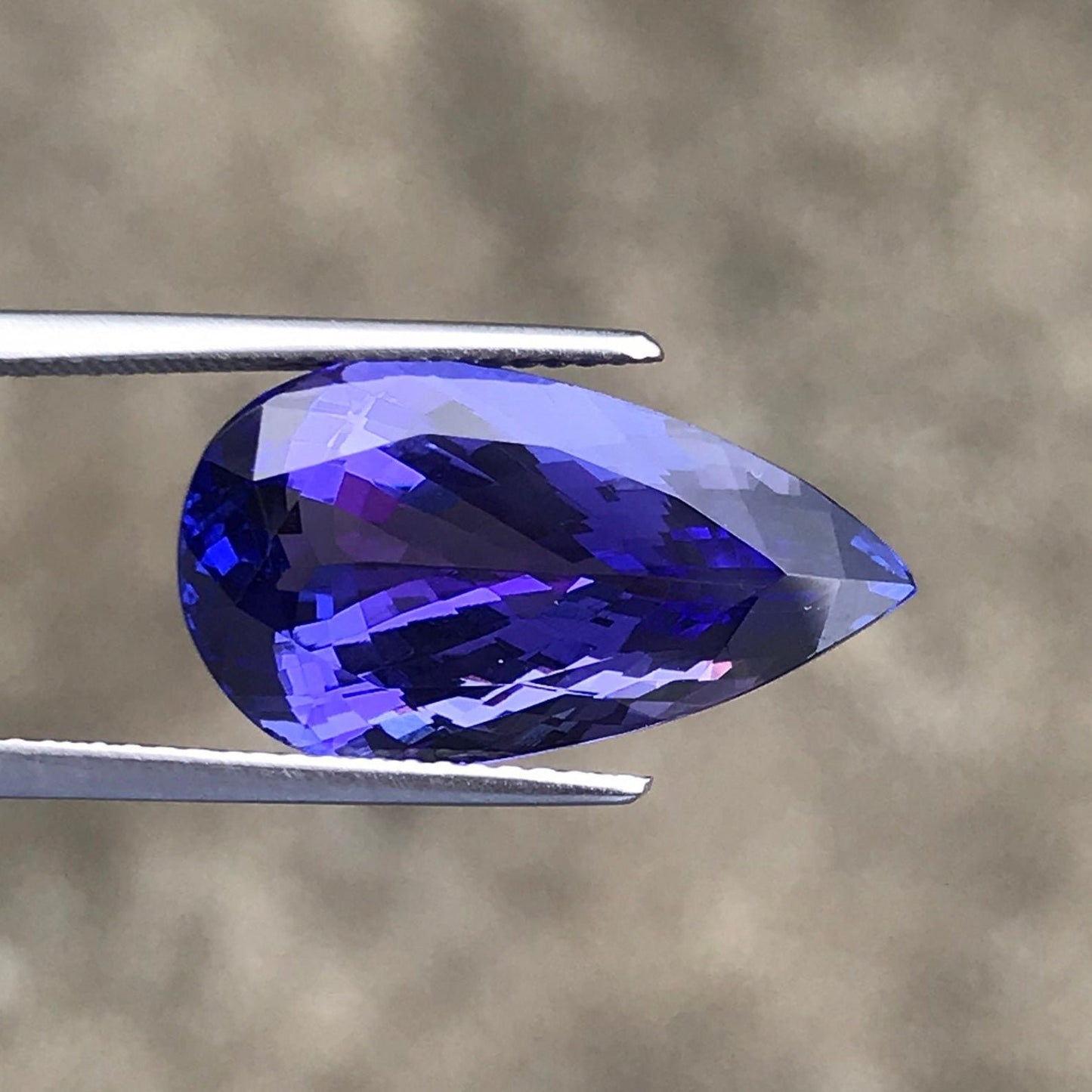 PEAR CUT STONE, Carat Gemstone, 10.55 Carats Loop Clean Superfine Cut December Birthstone, Tanzanite Jewelry Stone