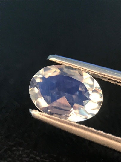 7.2x5.3mm rainbow moonstone oval gem, photo 5