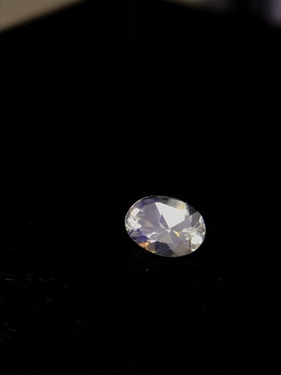 7.1x5.2mm blue rainbow moonstone oval, photo 2