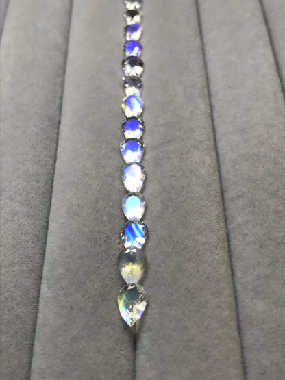 7x5mm rainbow moonstone oval loose lot, photo 3