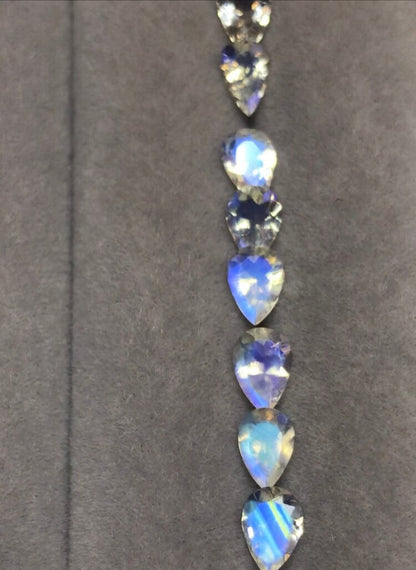 7x5mm rainbow moonstone oval loose lot, photo 4