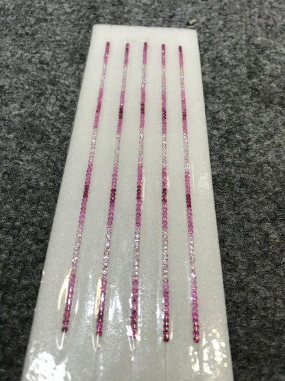 2mm pink sapphire round bracelet, photo 3