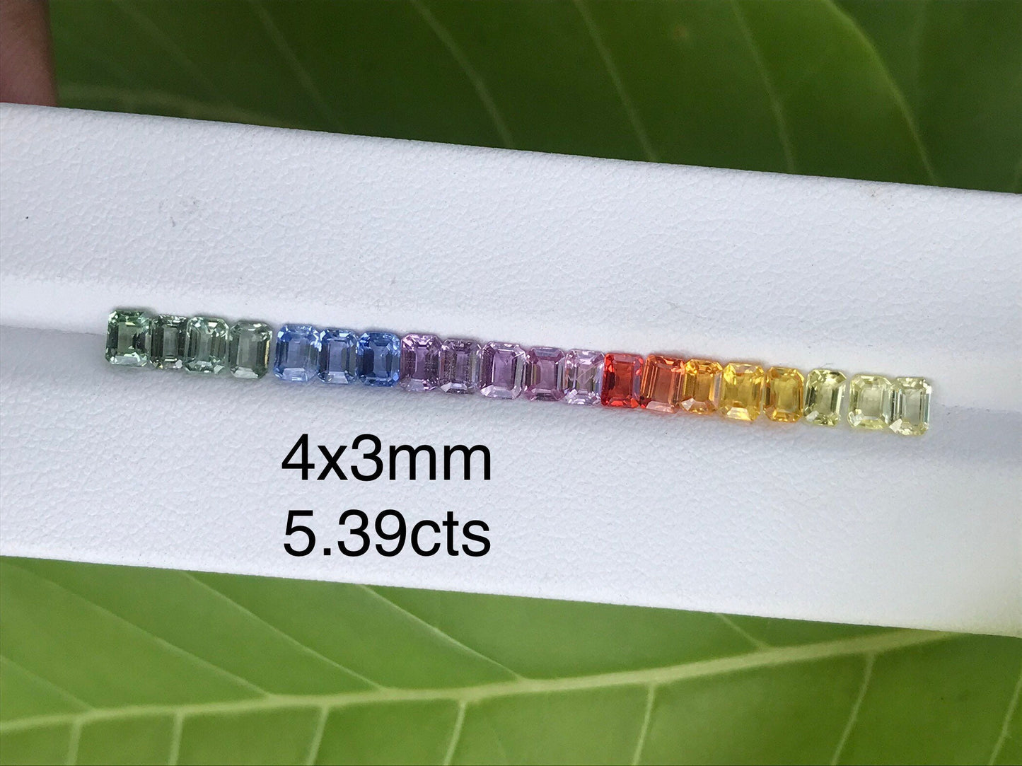 MULTICOLOR STONES, EMERALD Cut Stone, Natural Sapphires Gemstone Loose Stones Set Sapphire Jewelry 1st Anniversary Gift