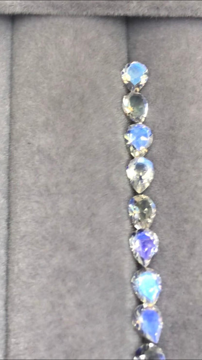 7x5mm rainbow moonstone oval loose lot, photo 2