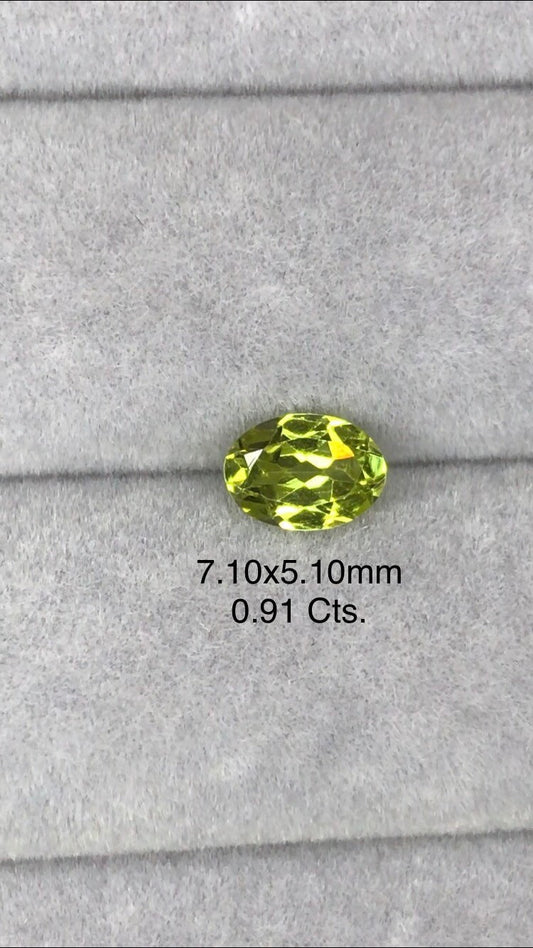 Rare 7.1x5.1mm Oval Cut Grossular Garnet Loop Clean Stone