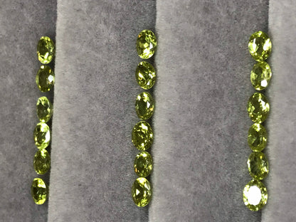 4x3mm grossular garnet oval loose stones, photo 3