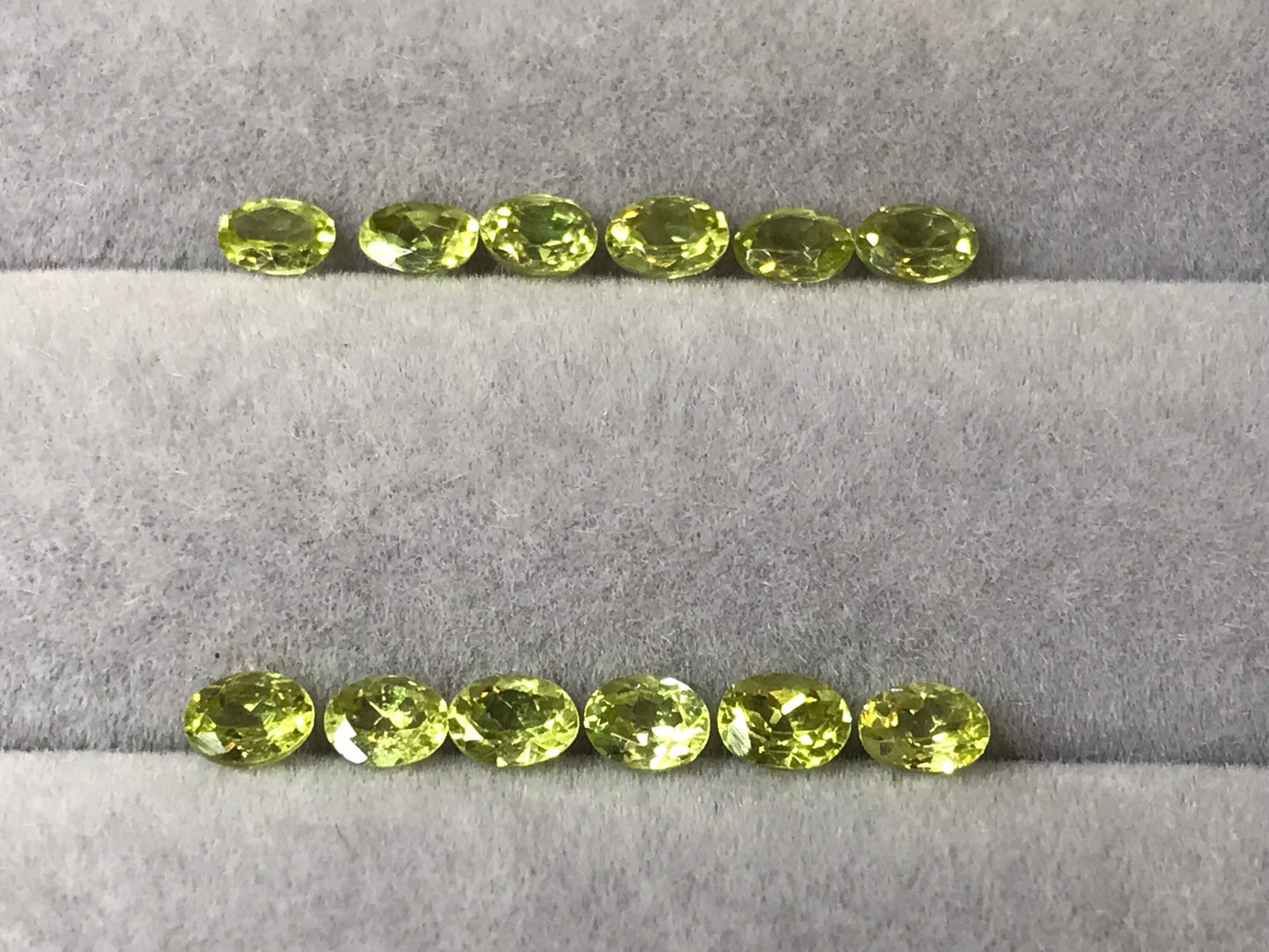 Rare 4x3mm Oval Shape Cut Grossular Garnet Loop Clean Stone 6 Stones Ring Set Lot