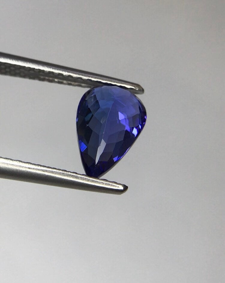 NATURAL • TANZANITE, TANZANITE Stone, Clean 1.63 Carats • Pear Shape • Fine Cut Royal Blue Tanzanite • Gemstone, Natural Gemstone