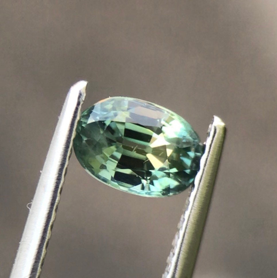 6.10x4.2MM Oval Cut Teal Sapphire Blue Green  Natural Stone Good Quality With Excellent Cut Lt#02