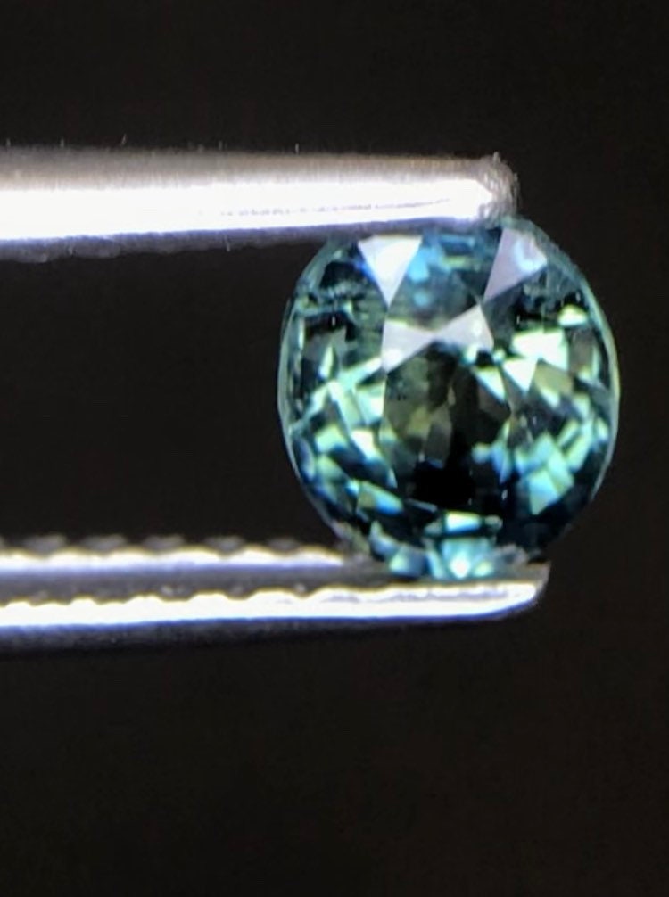 5.5x4.5mm  Rare Oval Cut Teal Sapphire Blue Green  Natural Stone Good Quality With Excellent Cut Lt#02