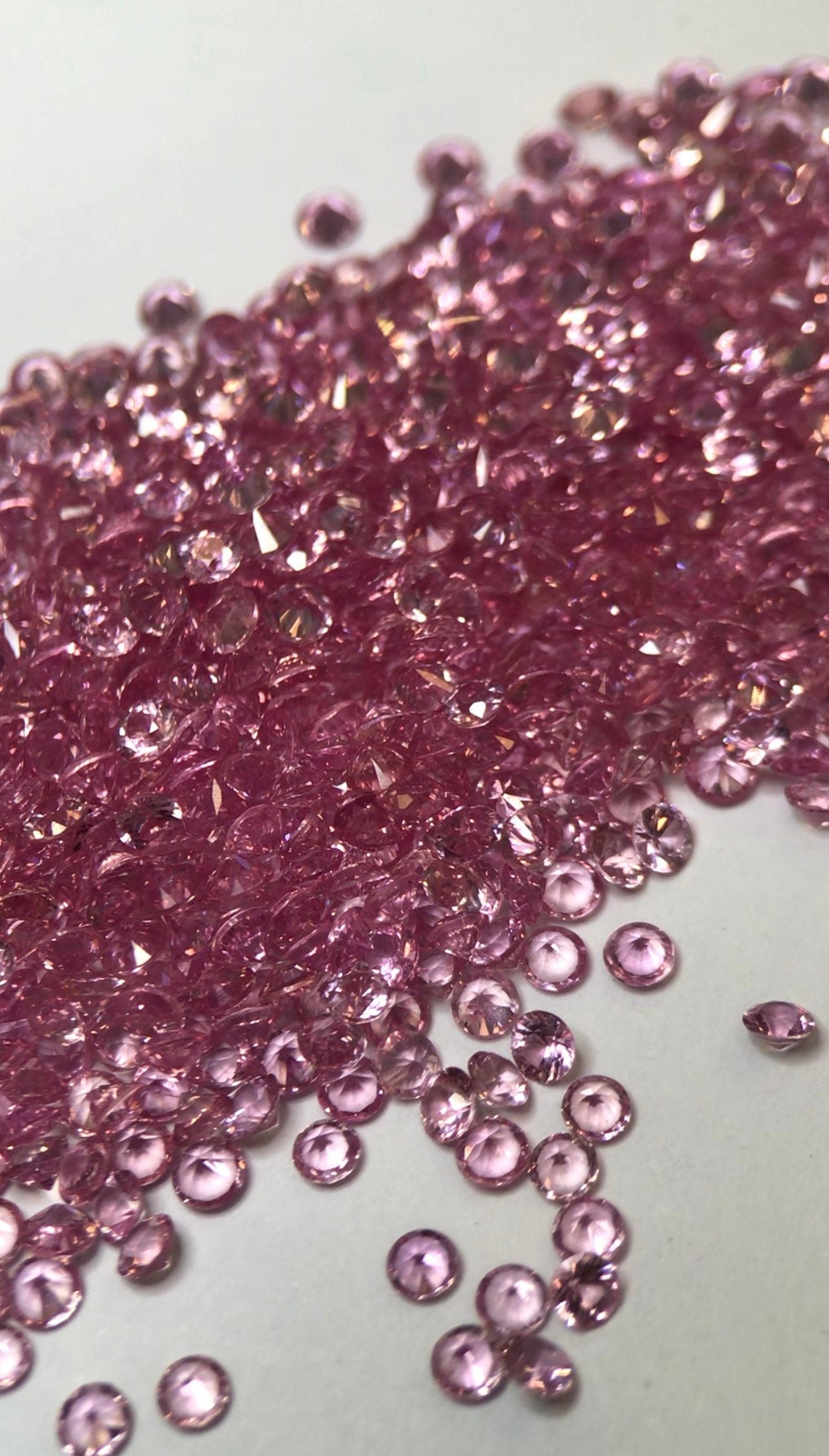 Pink • Sapphires • 2.3mm Rounds • Good Quality • 30 Stones • Several Packs