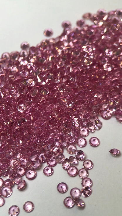 2.3mm pink sapphire round loose lot, photo 3