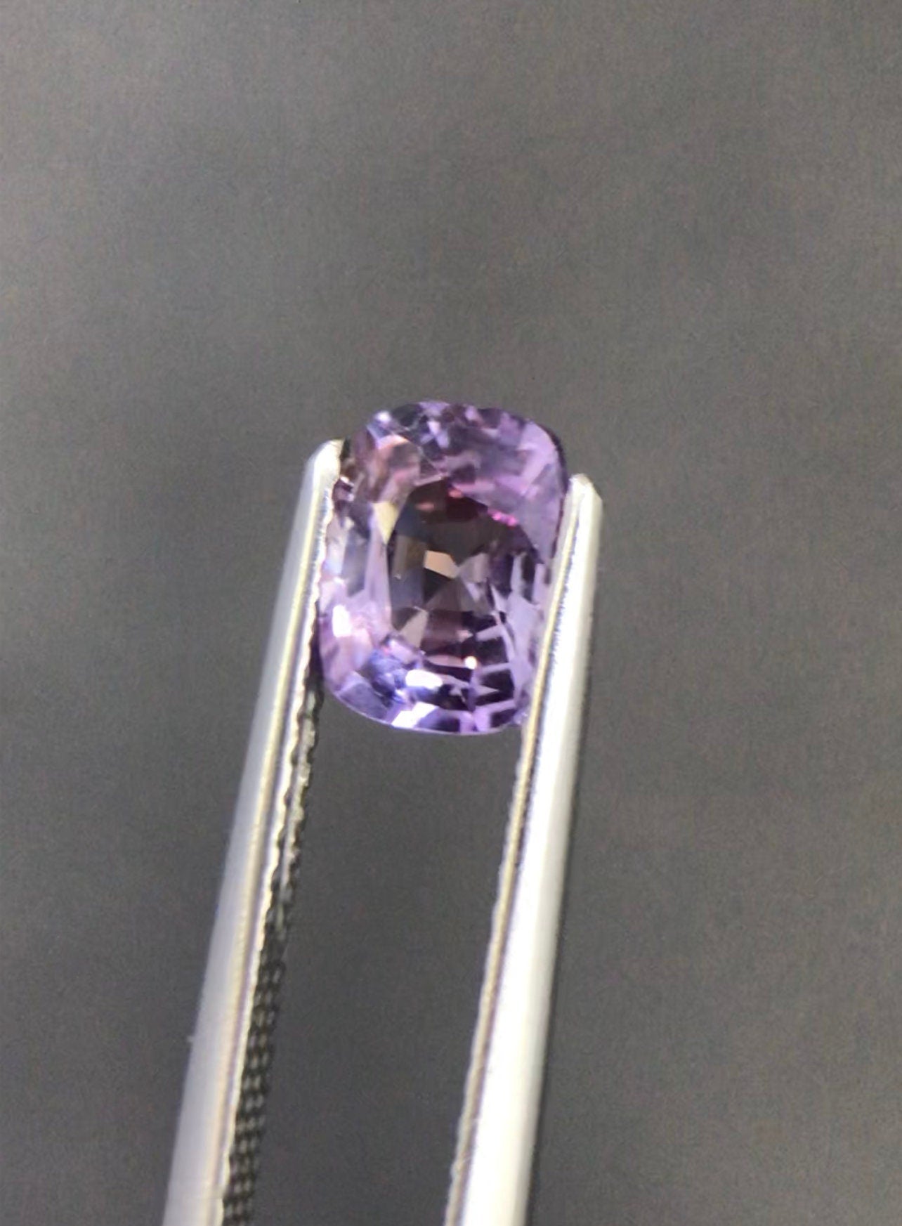 1.33 Carats Lavender Sapphire Cushion Cut Good Quality