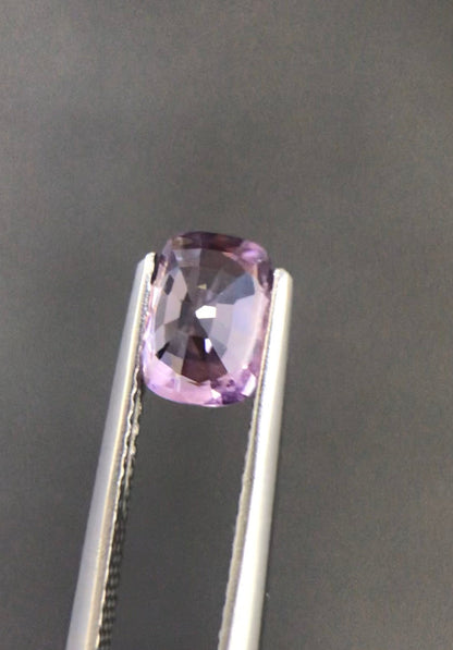 1.33ct lavender sapphire cushion cut, photo 3