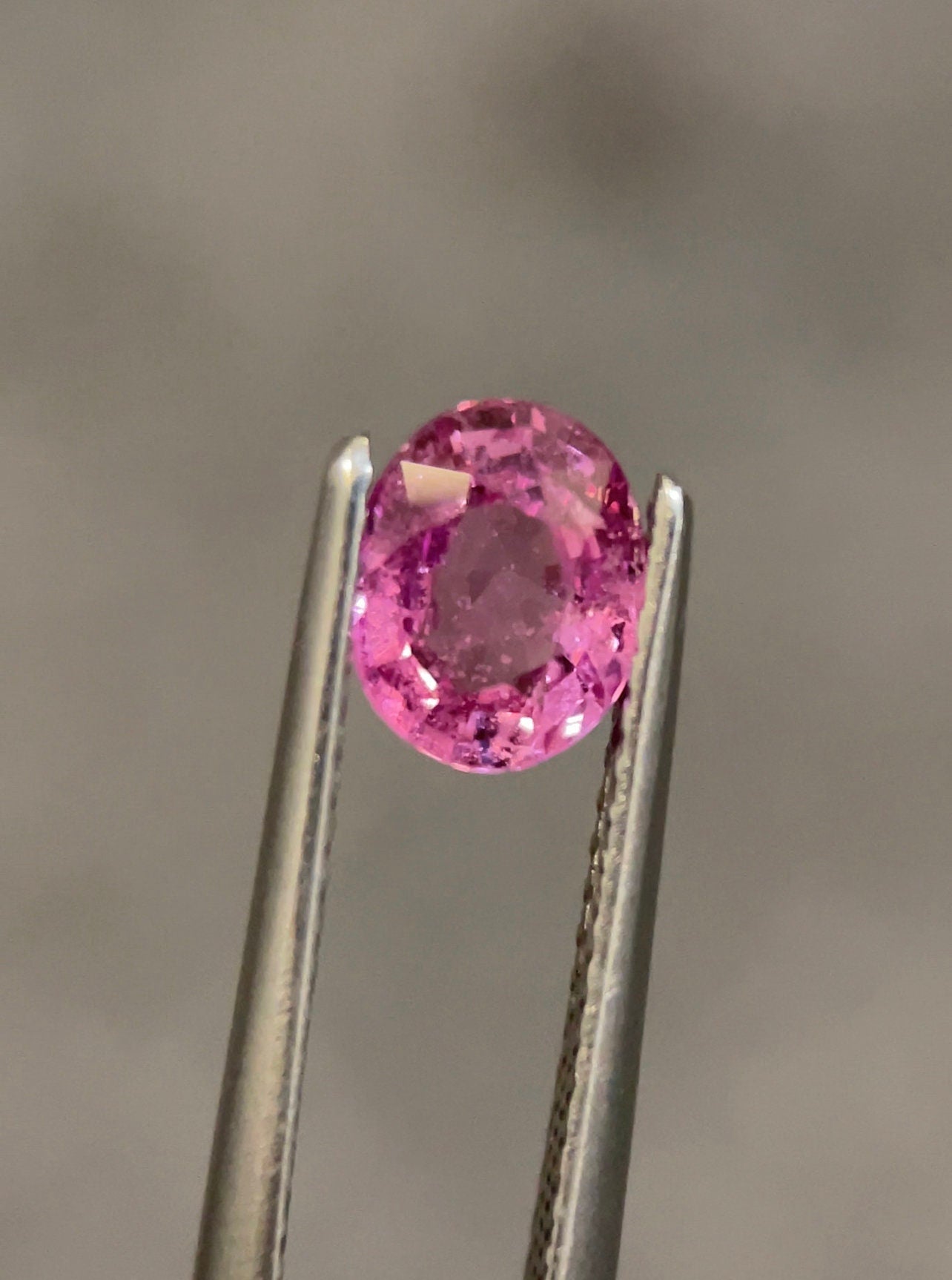 1.28 Carat | Pink Sapphire | Natural | Good Color |  Oval Cut | Stone Beautiful Color Ring size