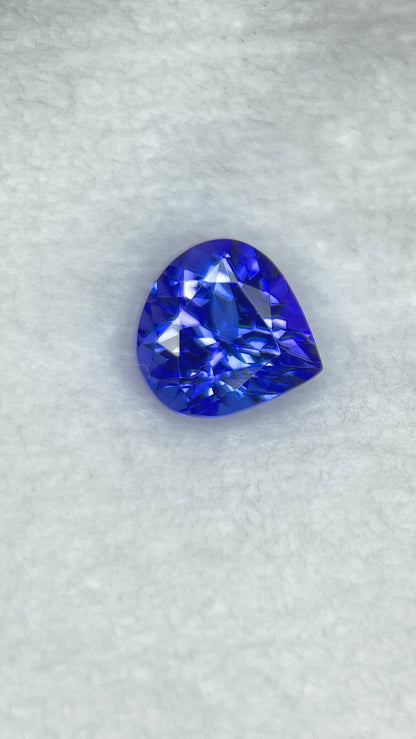 1.51ct heart cut tanzanite gem, photo 2