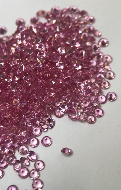 2.3mm pink sapphire round loose lot, photo 4