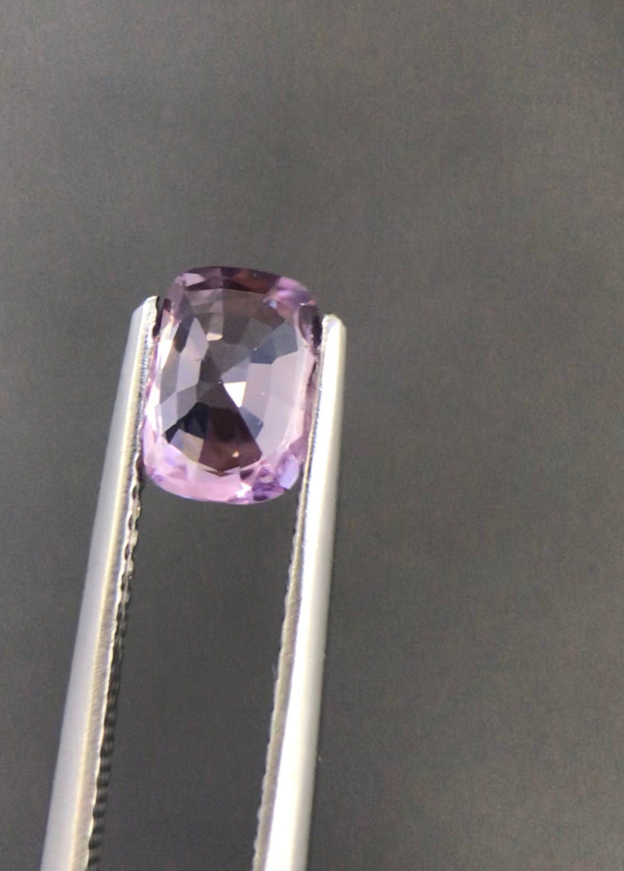 1.33 Carats Lavender Sapphire Cushion Cut Good Quality