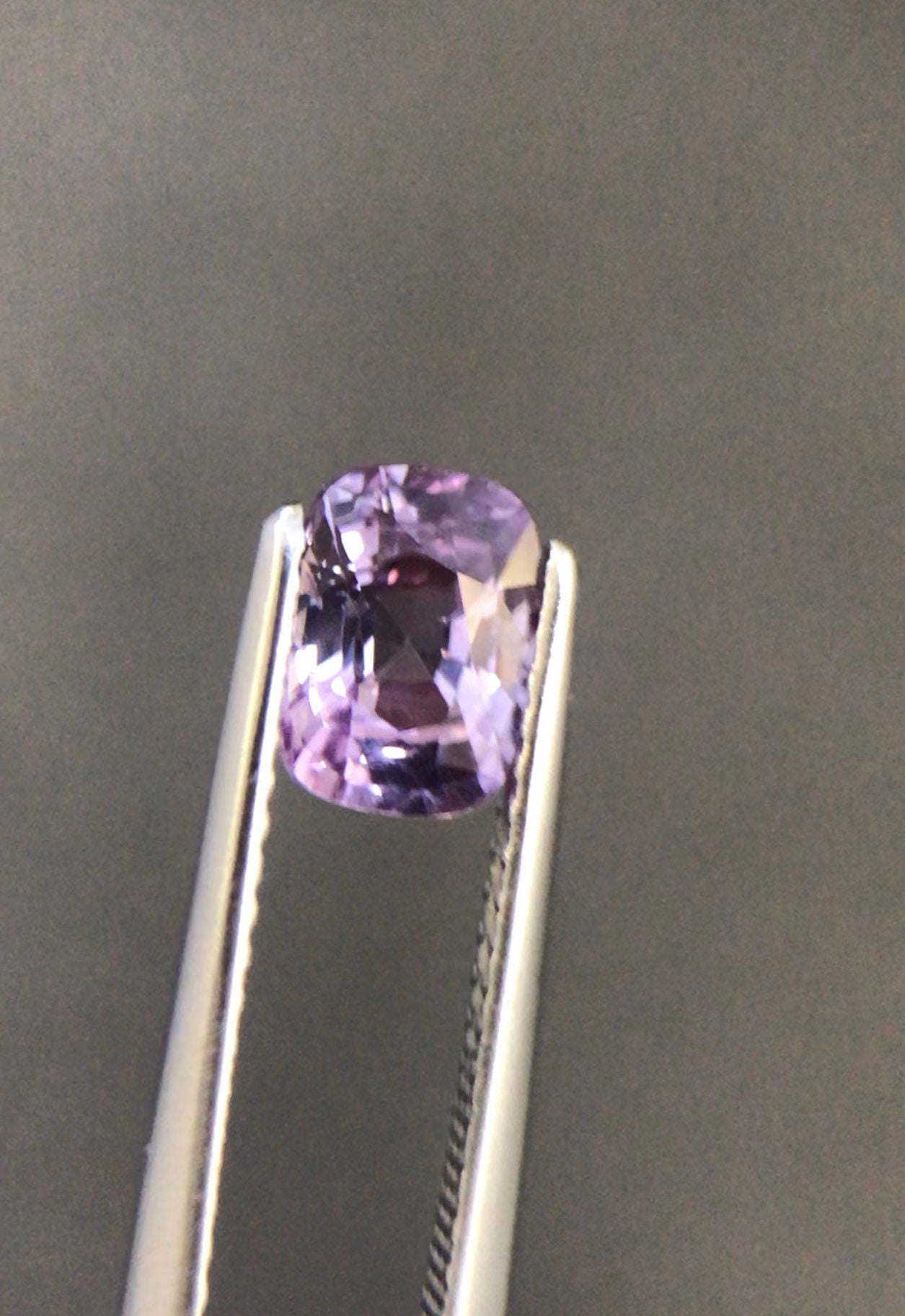 1.33 Carats Lavender Sapphire Cushion Cut Good Quality