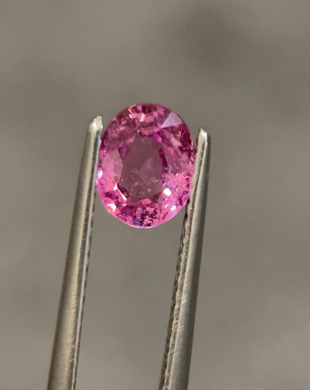 1.28 Carat | Pink Sapphire | Natural | Good Color |  Oval Cut | Stone Beautiful Color Ring size