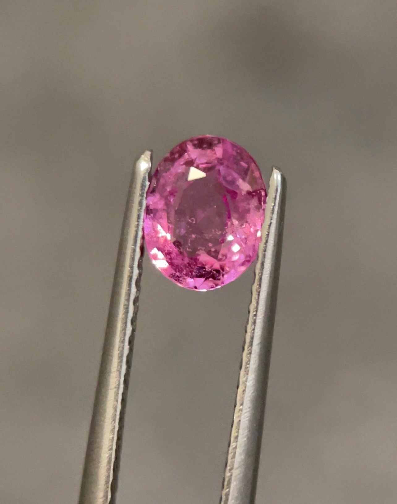 1.28 Carat | Pink Sapphire | Natural | Good Color |  Oval Cut | Stone Beautiful Color Ring size