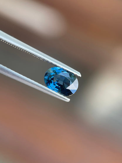 7.2x5.2mm blue sapphire oval, 1.14ct, photo 3