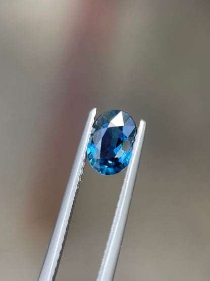 7.2x5.2mm blue sapphire oval, 1.14ct, photo 1