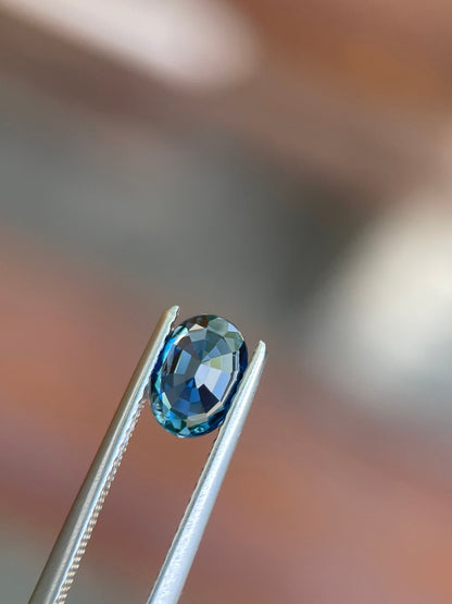 7.2x5.2mm blue sapphire oval, 1.14ct, photo 4