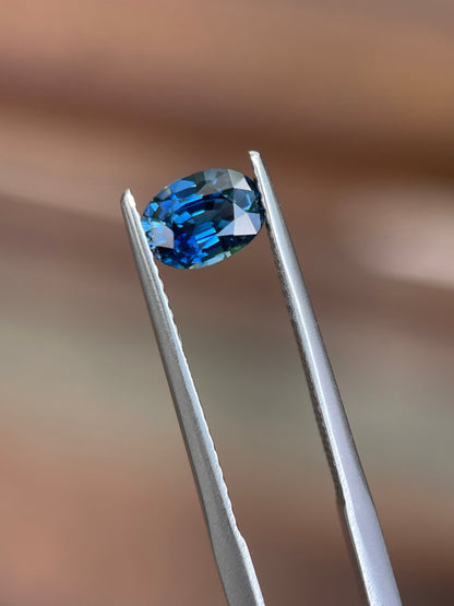7x5mm blue sapphire oval cut, 1.01ct, photo 1