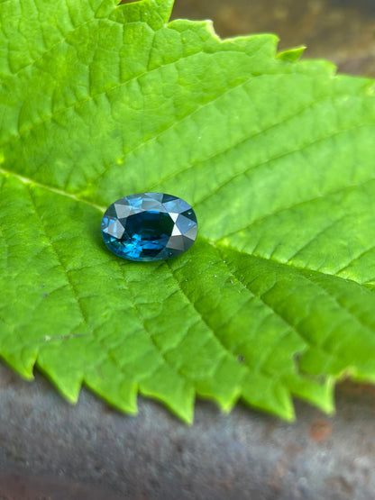 7.2x5.2mm blue sapphire oval cut, 1.26ct, photo 4