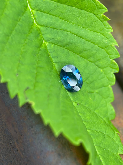 7x5mm natural blue sapphire oval, photo 2