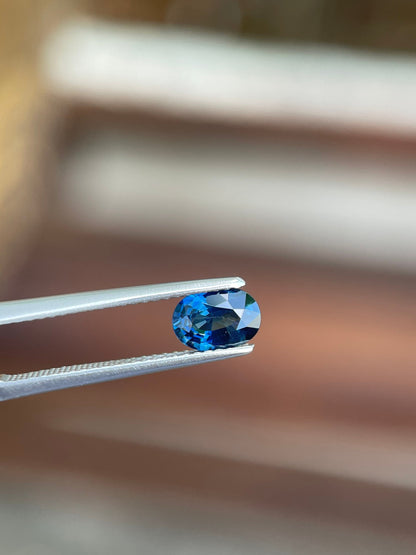 7x5mm natural blue sapphire oval, photo 4