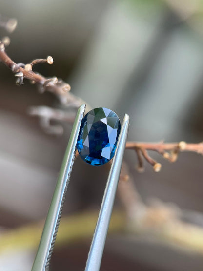 6.9x4.9mm blue sapphire oval, 0.89ct, photo 3