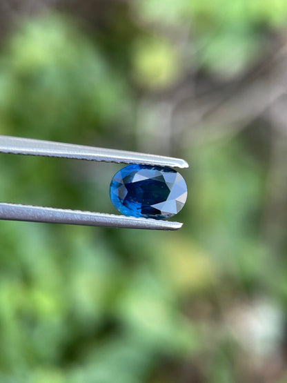 6.9x4.9mm blue sapphire oval, 0.89ct, photo 2