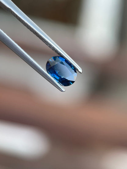 6.9x4.9mm blue sapphire oval, 0.89ct, photo 4