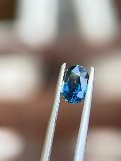 7.1x5mm blue sapphire oval cut, 1.19ct, photo 3