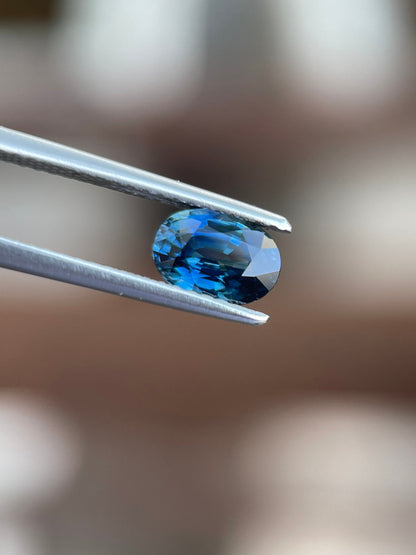 7.1x5mm blue sapphire oval cut, 1.19ct, photo 2