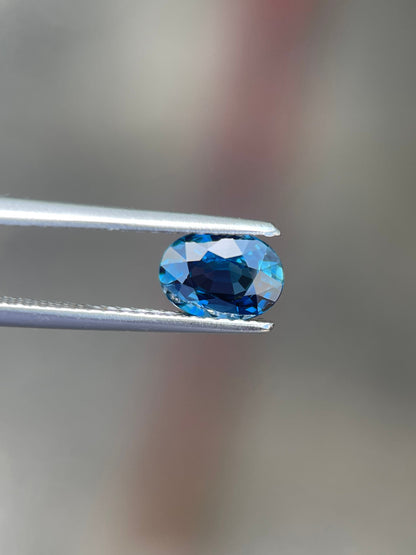 7.2x5.2mm blue sapphire oval, 1.14ct, photo 5