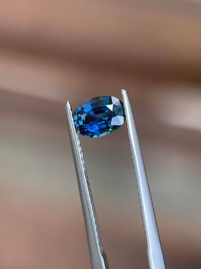 7x5mm blue sapphire oval cut, 1.01ct, photo 2