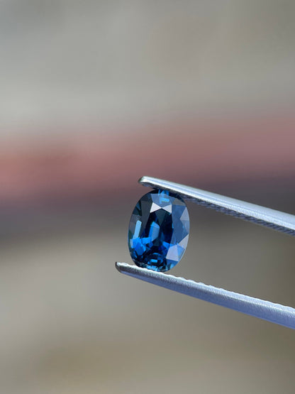 7x5mm blue sapphire oval cut, 1.01ct, photo 3