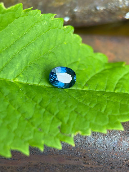 7x5mm natural blue sapphire oval, photo 3