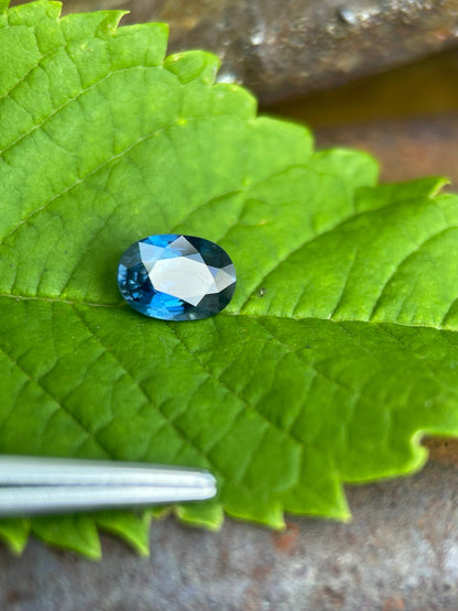 7x5mm natural blue sapphire oval, photo 1