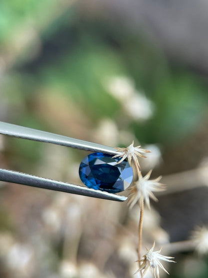 6.9x4.9mm blue sapphire oval, 0.89ct, photo 1