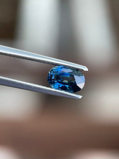 7.1x5mm blue sapphire oval cut, 1.19ct, photo 1