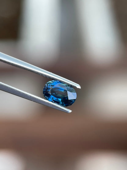 7.1x5mm blue sapphire oval cut, 1.19ct, photo 4