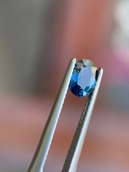 6.8x4.9mm blue sapphire oval cut, 0.91ct, photo 3